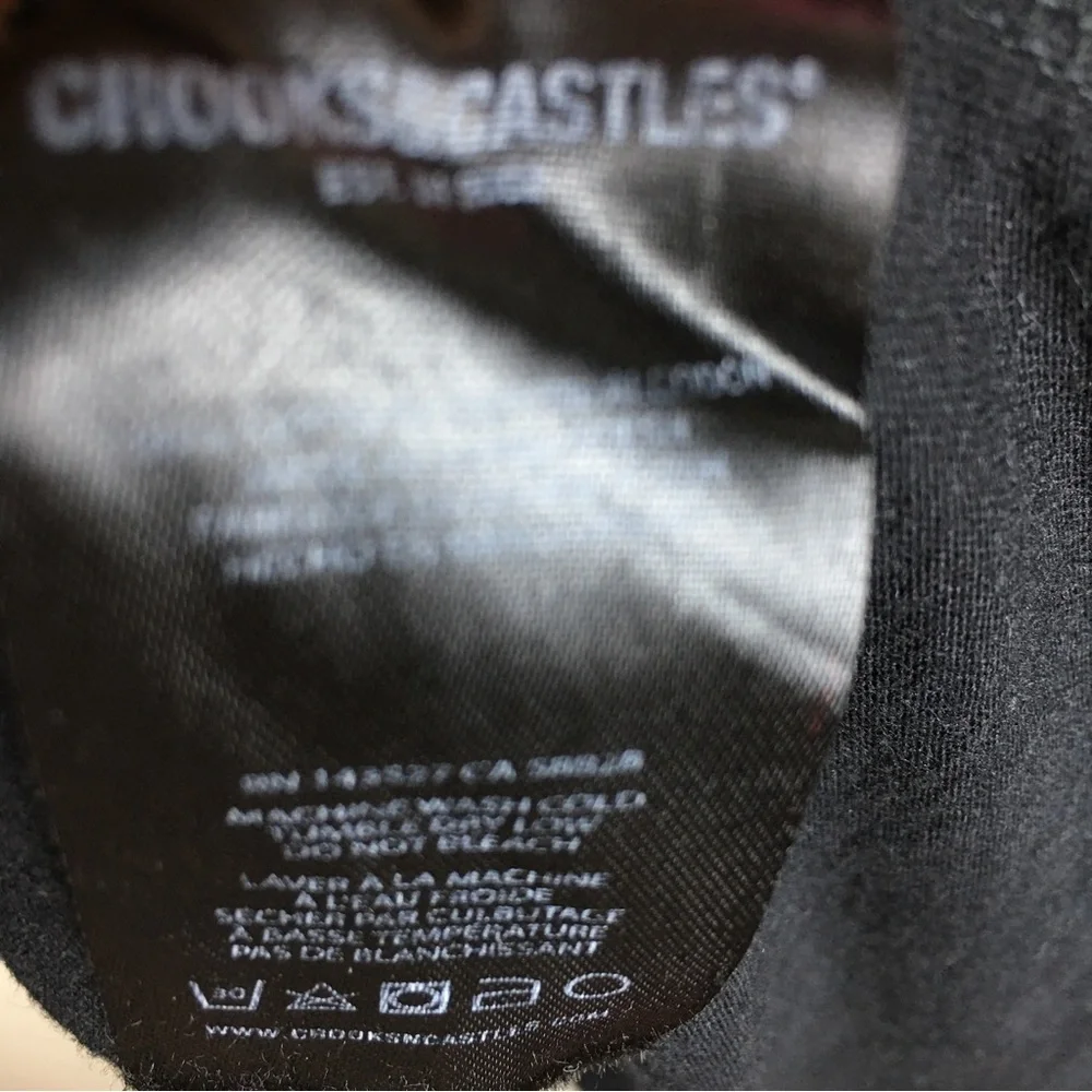 Crooks & Castles Streetwear Short Sleeve Black T-Shirt Red White Graphic Sz 3XL - Picture 10 of 12